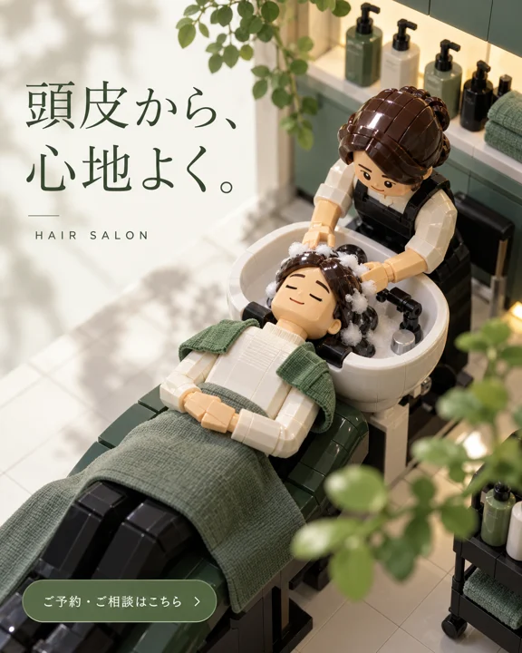 美容室・ヘアサロンの参考作品