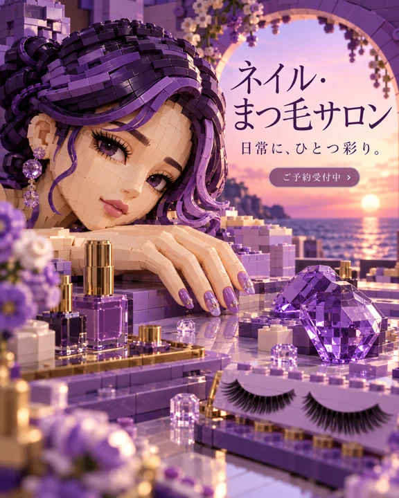 ネイル・まつ毛の参考作品