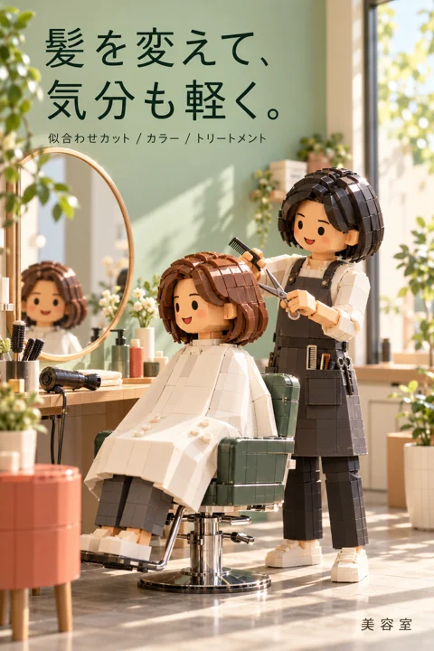 美容室・ヘアサロンの参考作品
