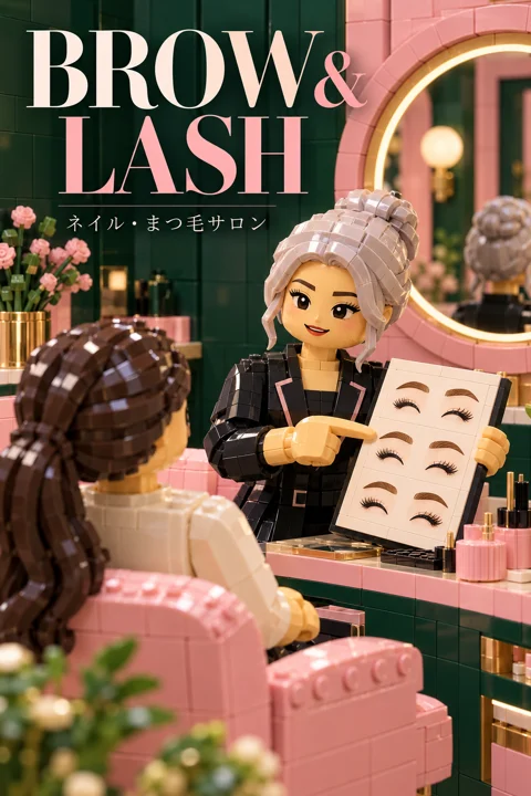 ネイル・まつ毛の参考作品