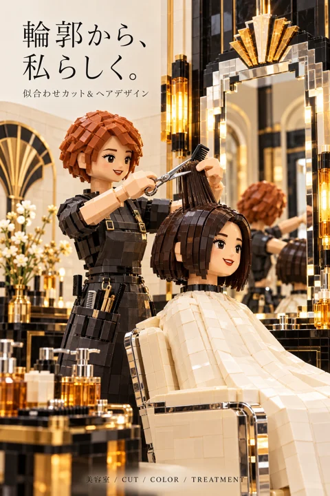 美容室・ヘアサロンの参考作品