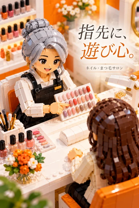 ネイル・まつ毛の参考作品