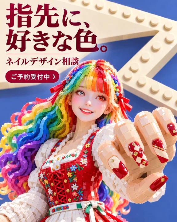 ネイル・まつ毛の参考作品