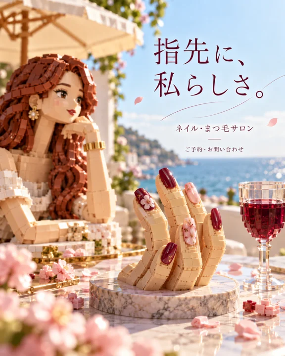 ネイル・まつ毛の参考作品