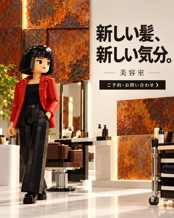 美容室・ヘアサロンの参考作品
