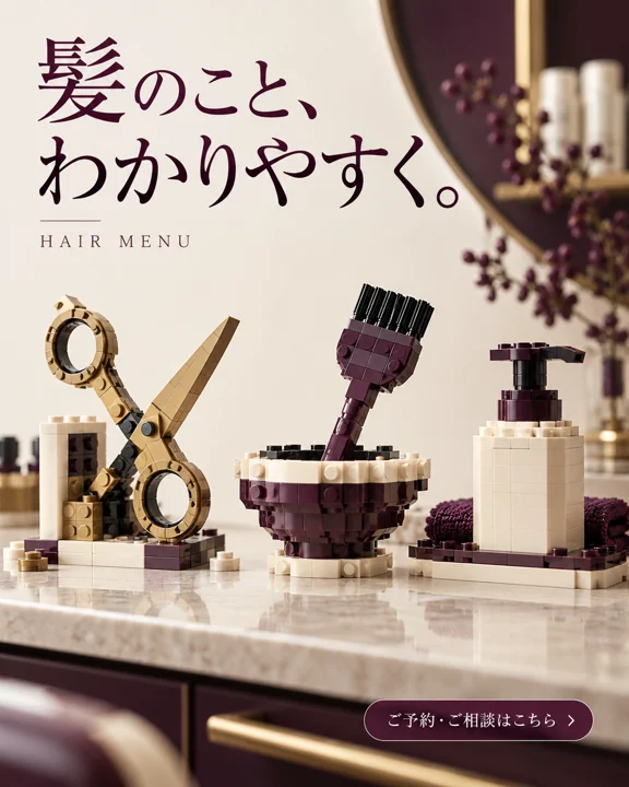 美容室・ヘアサロンの参考作品