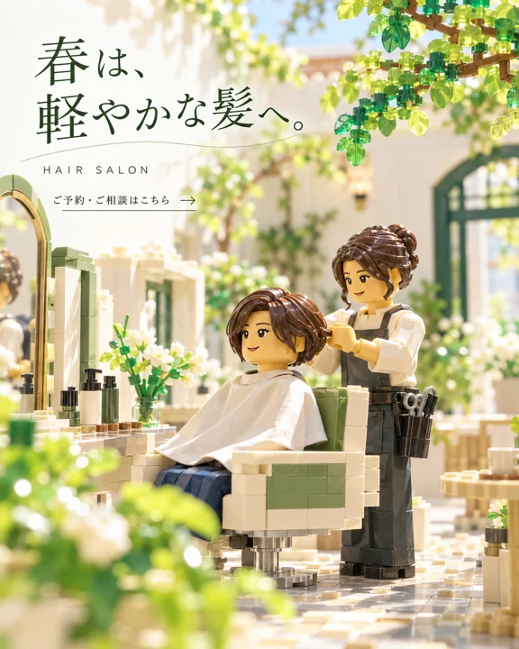 美容室・ヘアサロンの参考作品