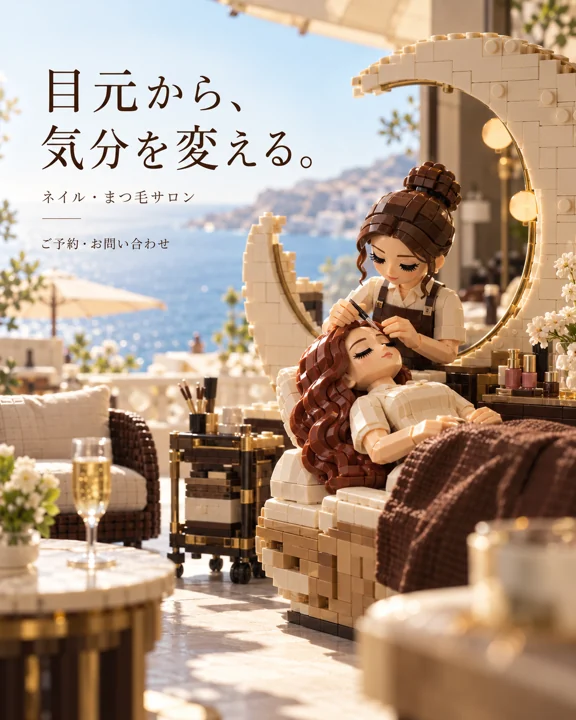 ネイル・まつ毛の参考作品