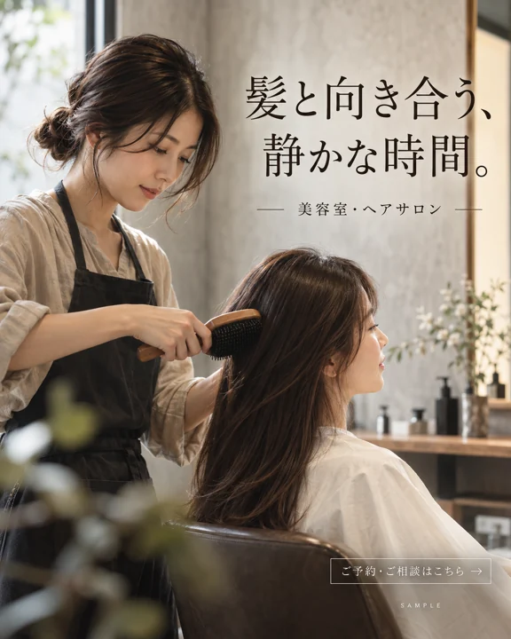 美容室・ヘアサロンの参考作品