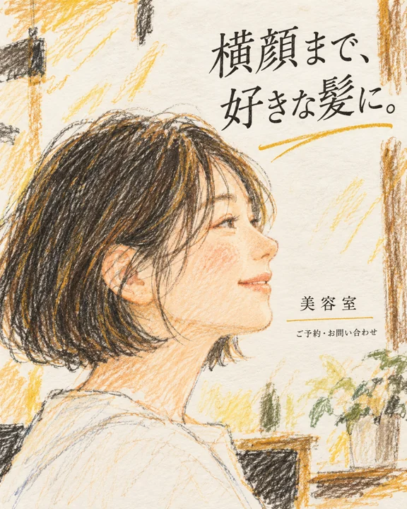 美容室・ヘアサロンの参考作品