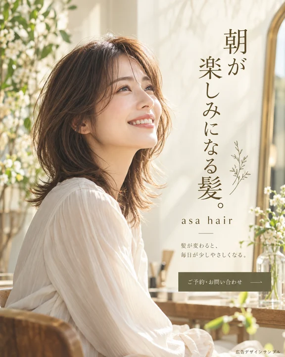 美容室・ヘアサロンの参考作品