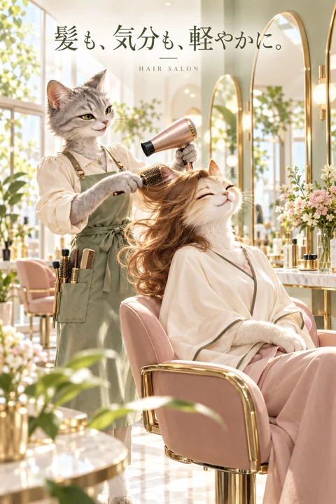 美容室・ヘアサロンの参考作品