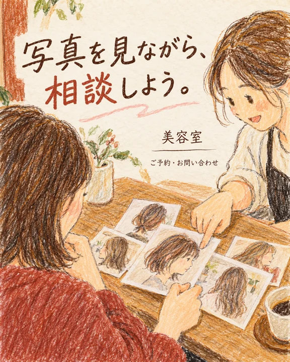 美容室・ヘアサロンの参考作品